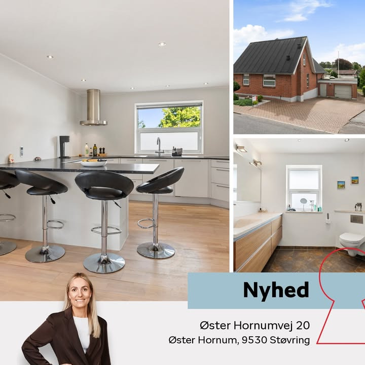 Indflytningsklar bolig i Øster Hornum med rummelig kælder og garage