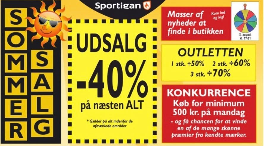 Sportigan Farsø holder vildt sommersalg med op til 70% i outletten