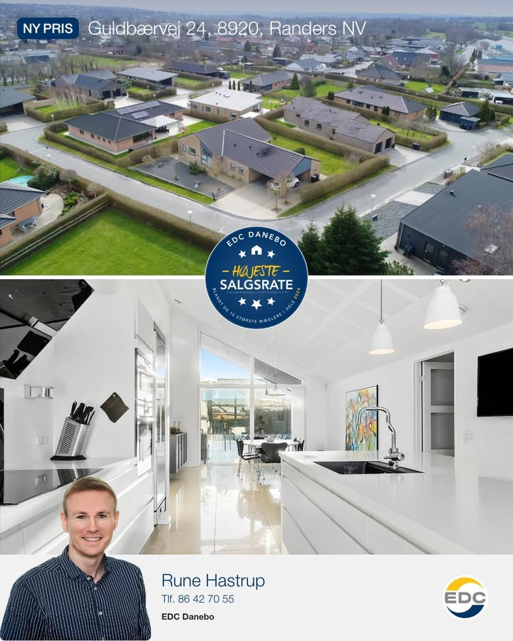 EDC Danebo annoncerer ny pris på eksklusiv villa i Helsted