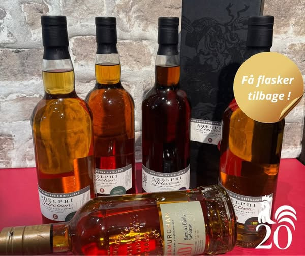 Unik whisky fra Adelphi hos Kokkens Vinhus – få flasker tilbage