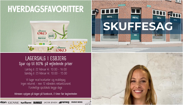 Nyt fra MENY HJERTING, Lagersalg.com, ROSENGREEN og 1 anden