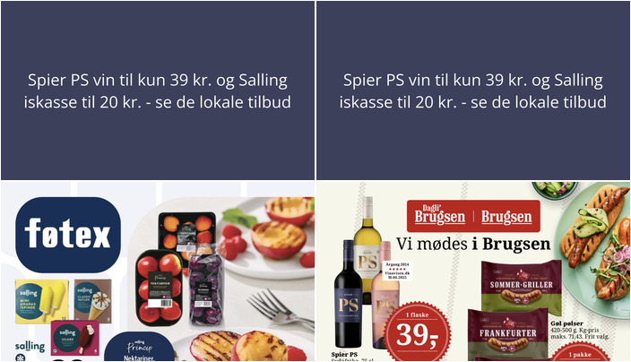 Spier PS vin til kun 39 kr. og Salling iskasse til 20 kr. - se de lokale tilbud