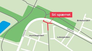 Forsønnelse af Døesvej og Humlegården medfører stispærringer i Holstebro kommune