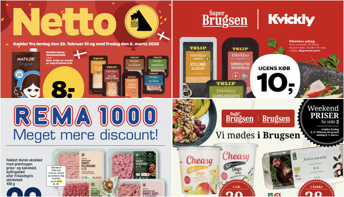 Få Cheasy skyr til kun 20 kr. og Matilde kakaoskummetmælk til 8 kr. - se de lokale tilbud