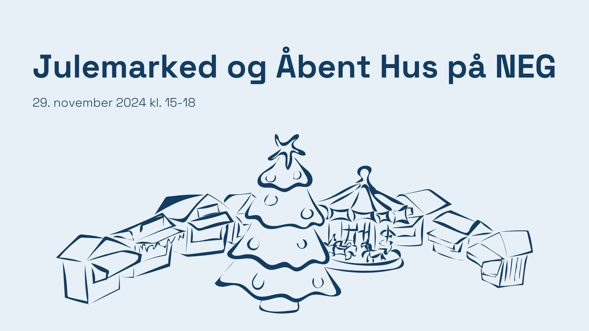 Kom i julestemning på NEG's julemarked