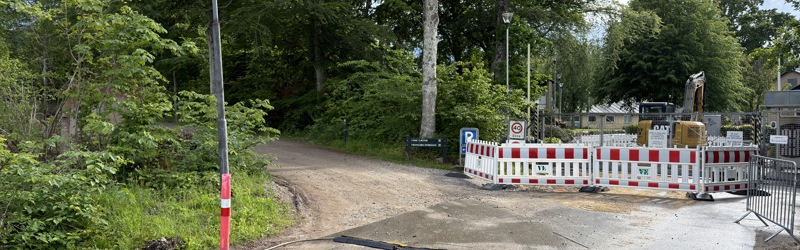 Parkeringspladser ved Bangsboskoven lukkes midlertidigt på grund af nyt byggeri for Søværnet