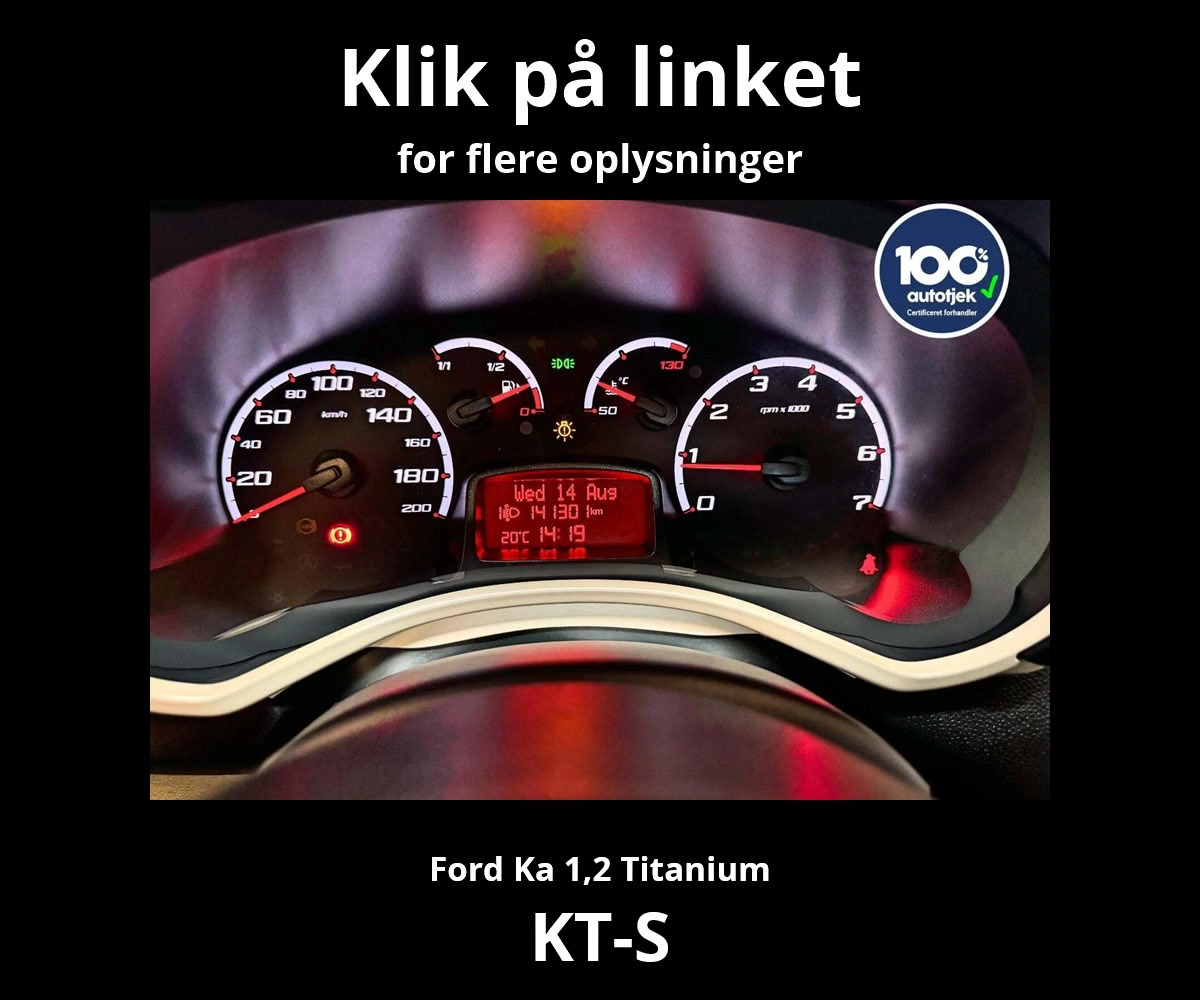 Ford Ka til salg nu til skarp pris hos KT-S