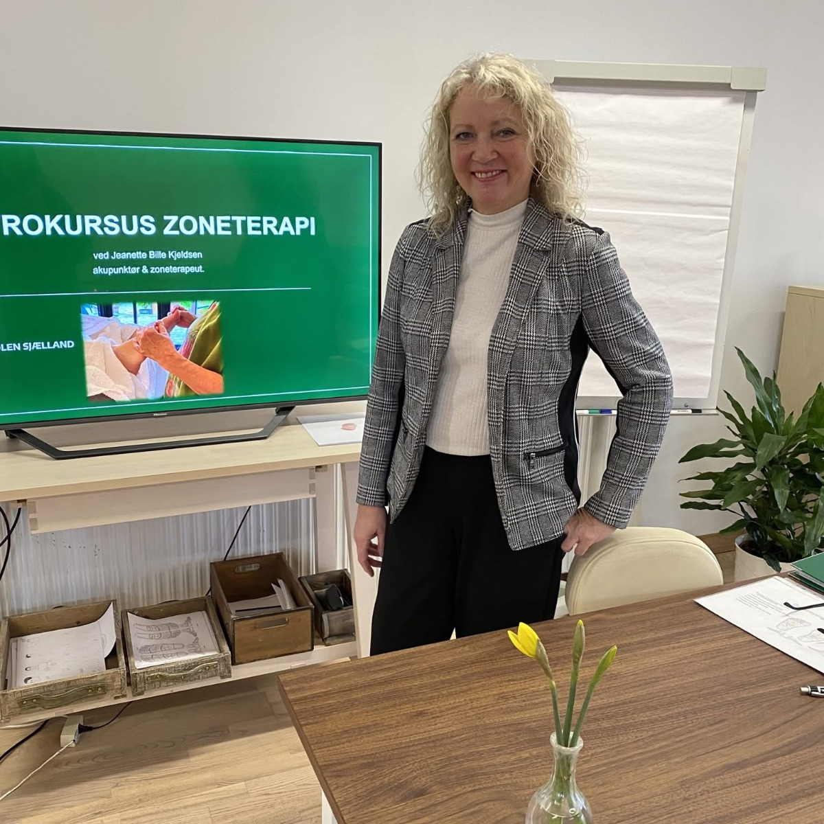Jeanette Bille Kjeldsen uddanner zoneterapeuter i Korsør