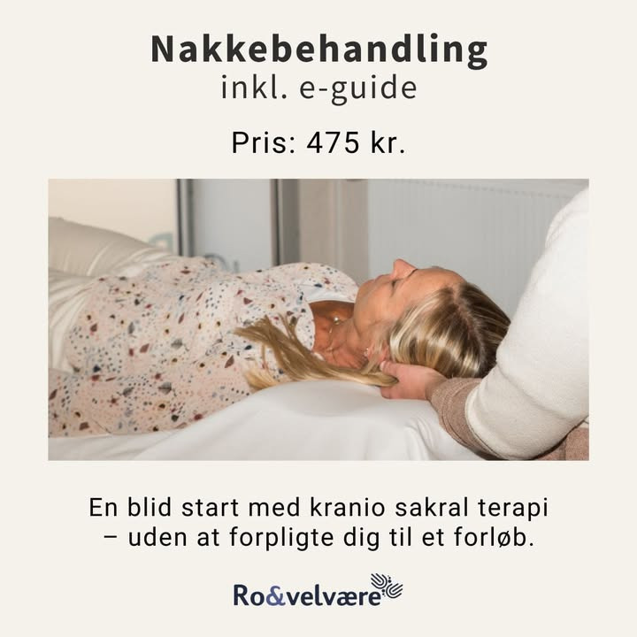 Ro & velvære tilbyder hjælp mod nakkespændinger med kranio-sakral terapi