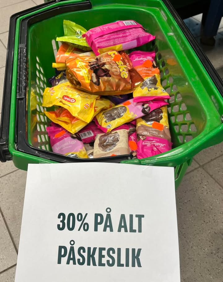 Min Købmand i Asp tilbyder 30% rabat på påskeslik og gode tilbud på påskeøl