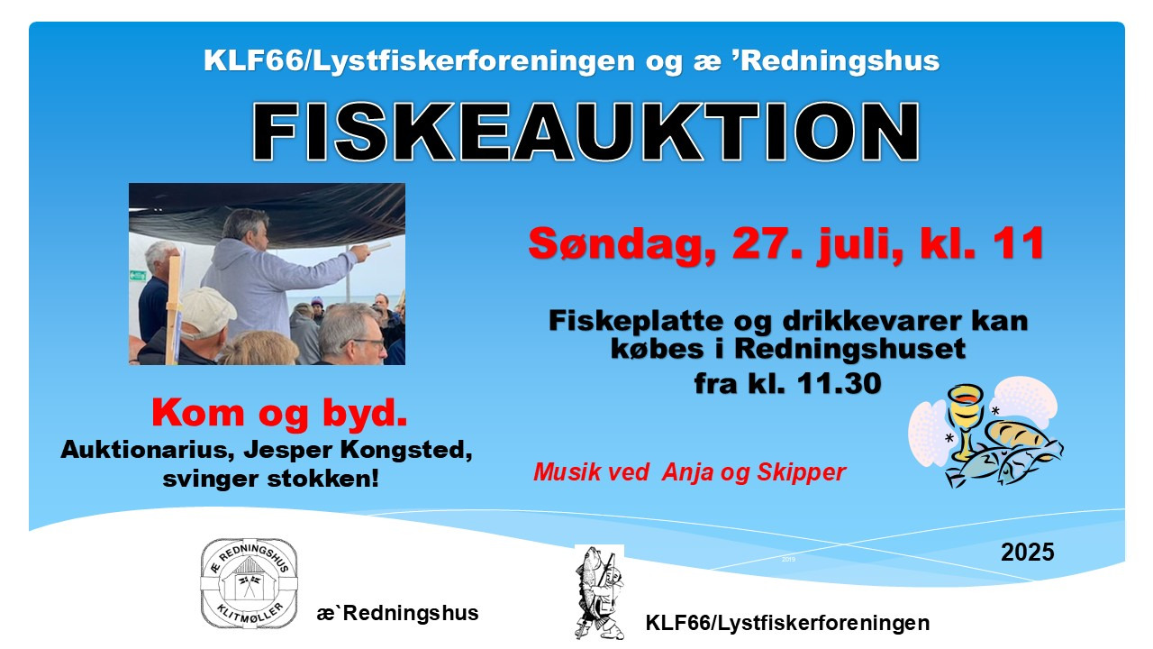 Populær fiskeauktion vender tilbage til Klitmøller