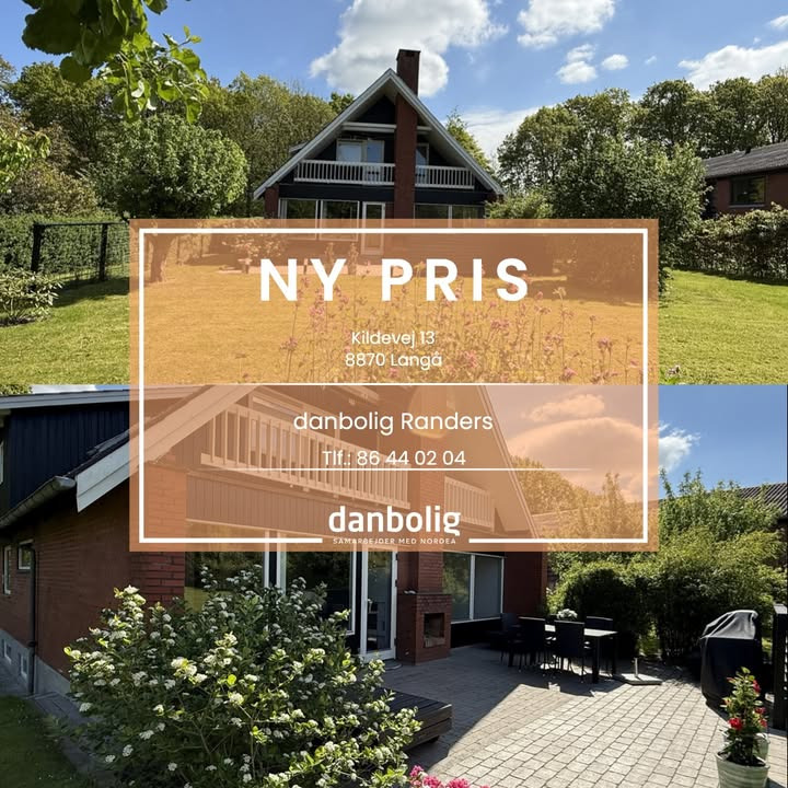 Ny pris på rummelig familievilla i Langå annonceret af danbolig Randers