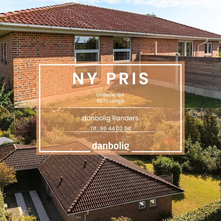 Danbolig Randers annoncerer ny pris på moderniseret villa i Langå