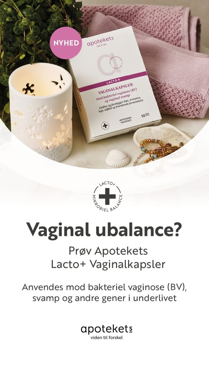 Herning Løve Apotek lancerer Apotekets Lacto+ vaginalkapsler mod ubalance