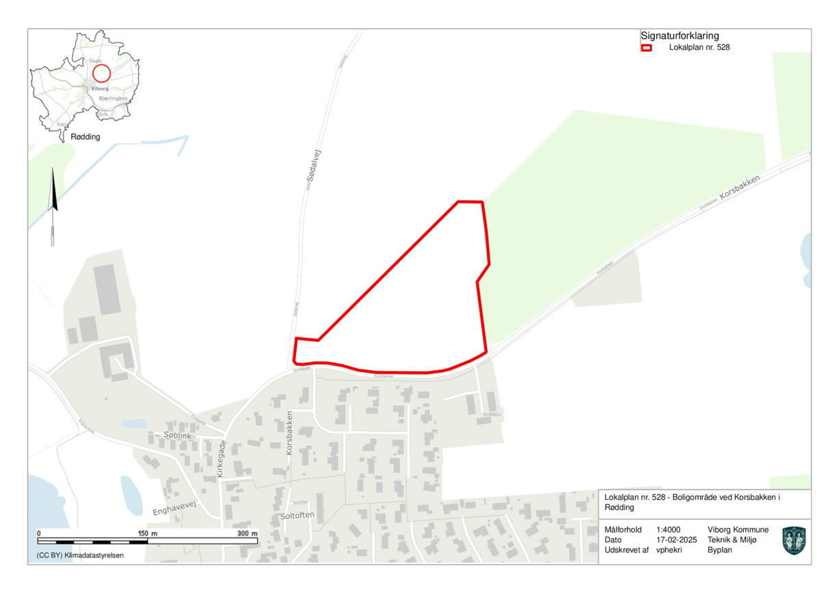 Viborg Kommune introducerer nye bæredygtige boligplaner for Rødding med fokus på grønne områder