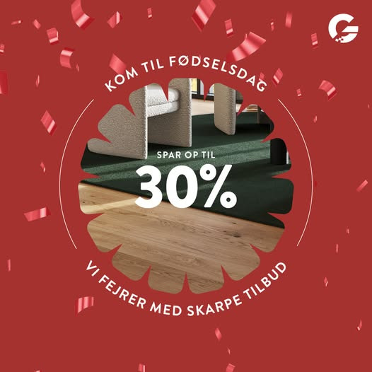 Garant Brønderslev fejrer fødselsdag med op til 30 % på udvalgte produkter