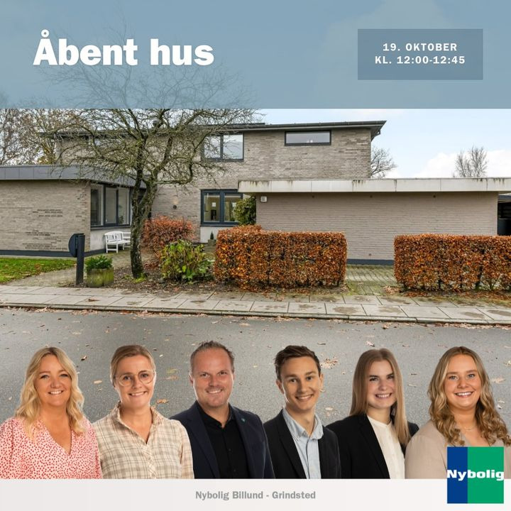 Nybolig Grindsted inviterer til åbent hus i liebhavervilla ved Grindsted Ådal
