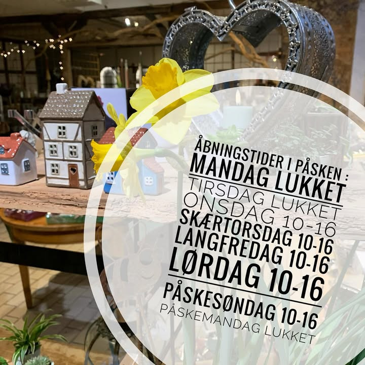 Fru Hansens Butik & Café afslører åbningstider i påsken 