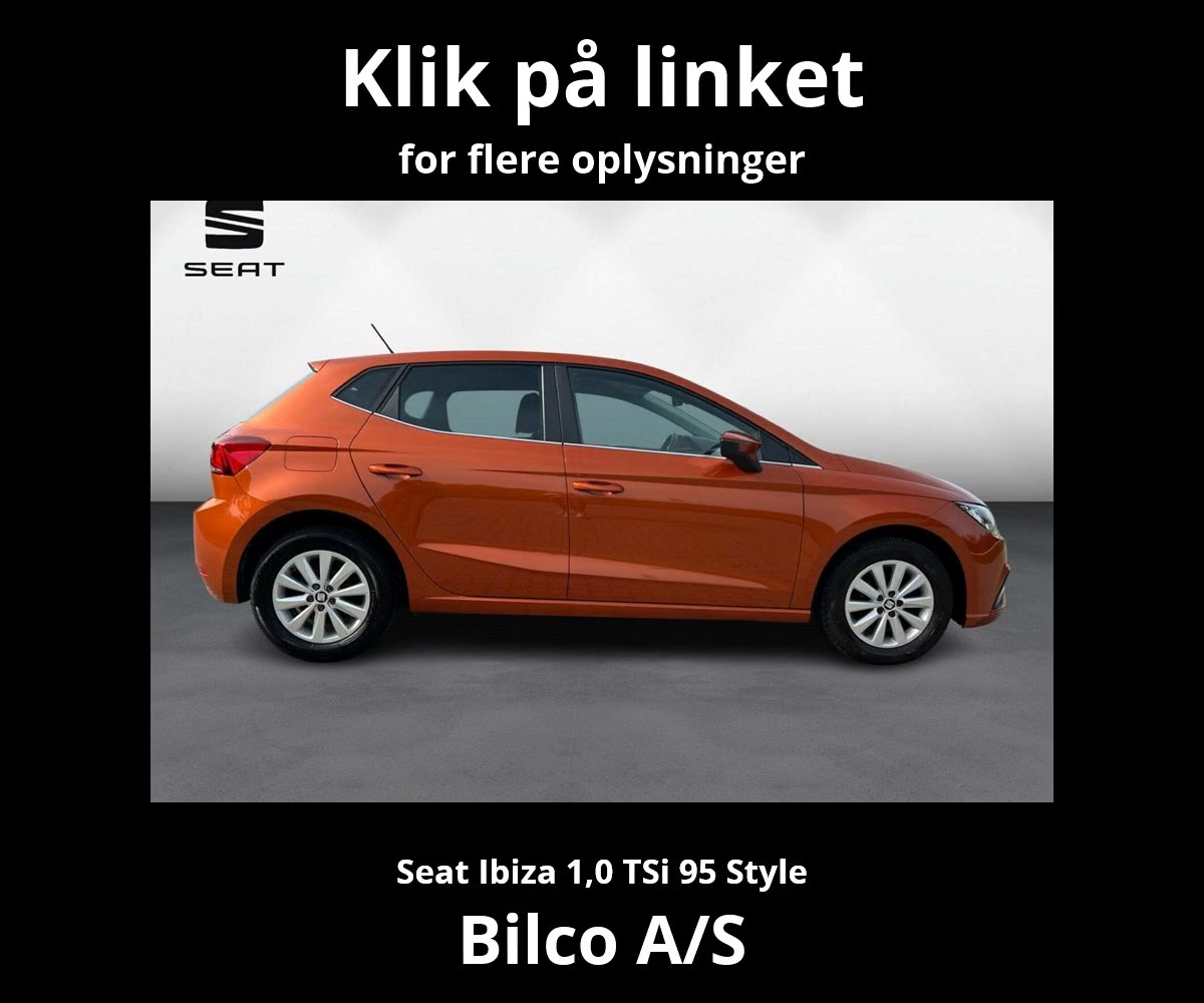 Bilco A/S Randers præsenterer spændende Seat Ibiza til salg
