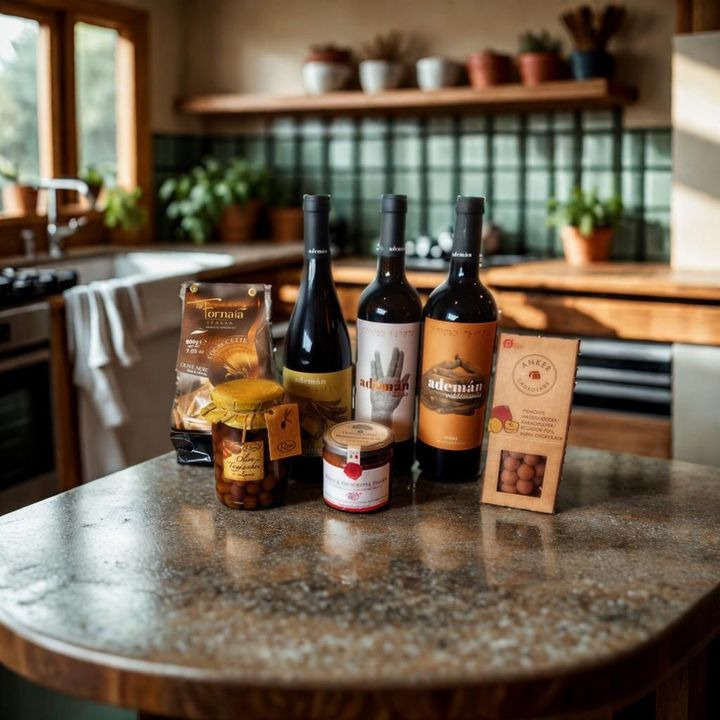 Lahvino Wine & Spirits tilbyder eksklusiv gavekurv med lækre vine og specialiteter til 750 kr.