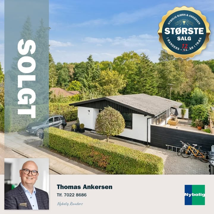 Nybolig Bjørn & Ankersen sælger villa på Poppelvej i Randers