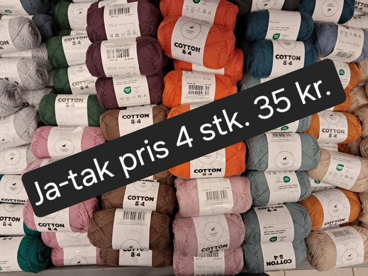 Spar Valsgård tilbyder bomuldsgarn til ja-tak pris