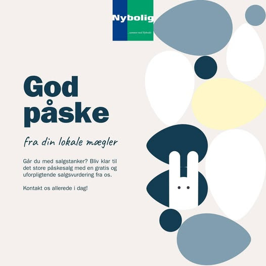 Nybolig Brønderslev & Vrå ønsker en glædelig påske og tilbyder hjælp til boligsalg