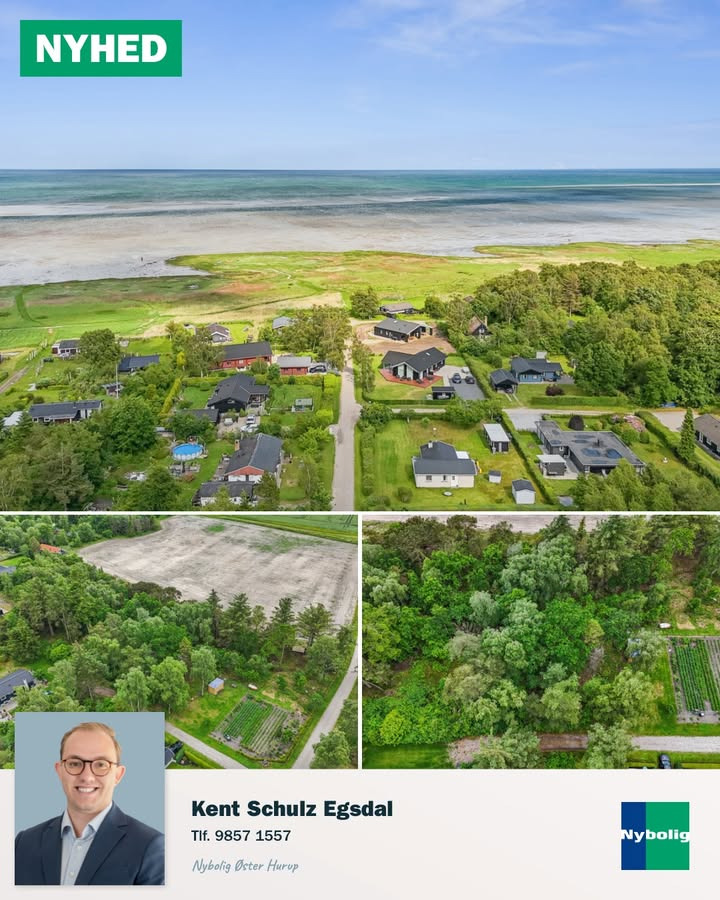 Nybolig Hadsund tilbyder sommerhusgrund nær Kattegat ved Helberskov