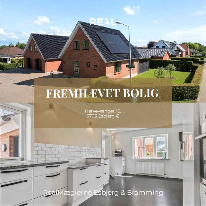 RealMæglerne Esbjerg og Bramming præsenterer rummelig og energivenlig villa til stor familie eller hjemmeerhverv