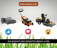 JPS Entreprenørmateriel I/S: Spar momsen på græsklippere søndag 6. april