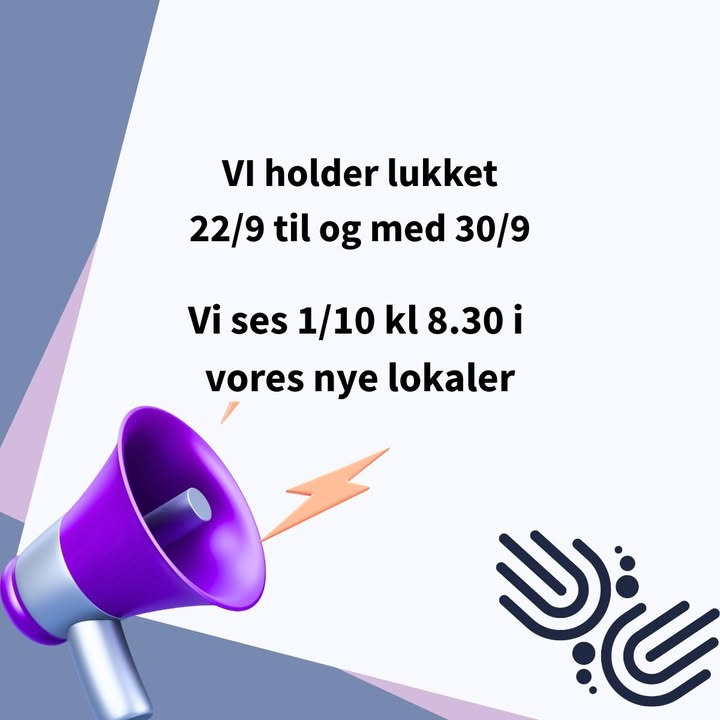 Ro & velvære informerer om midlertidig lukning og ny placering fra 1. oktober