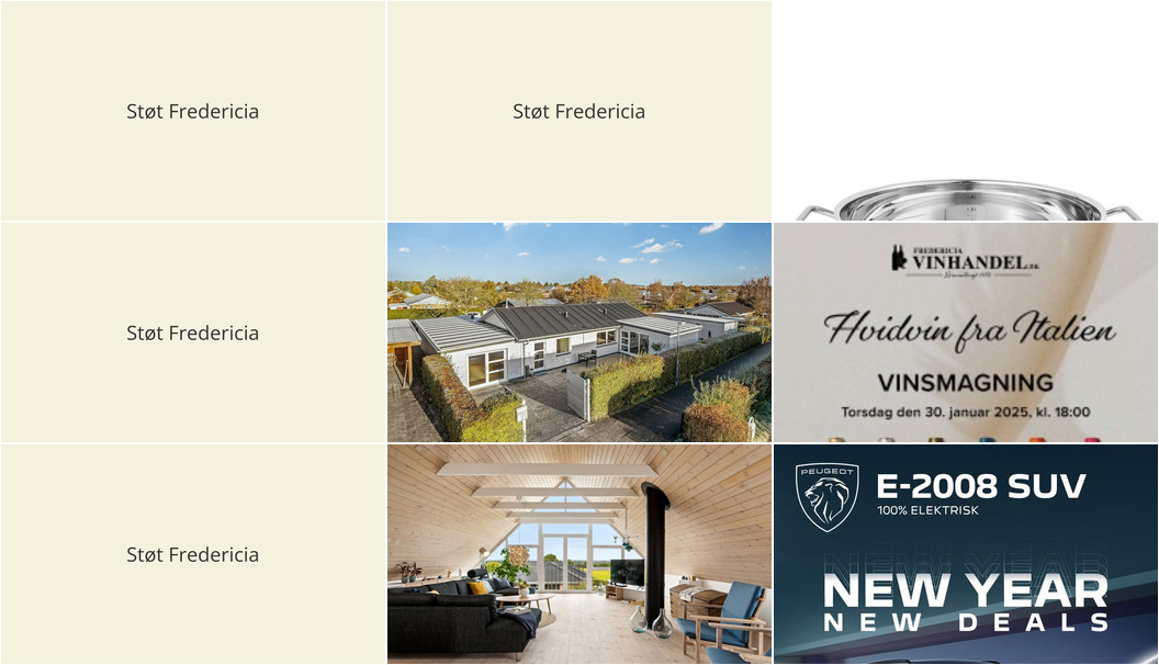 Nyt fra FREDERICIA VINHANDEL, RealMæglerne Middelfart, HENRIK CHRISTENSEN Vejle og 2 andre
