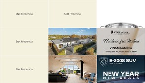 Nyt fra FREDERICIA VINHANDEL, RealMæglerne Middelfart, HENRIK CHRISTENSEN Vejle og 2 andre