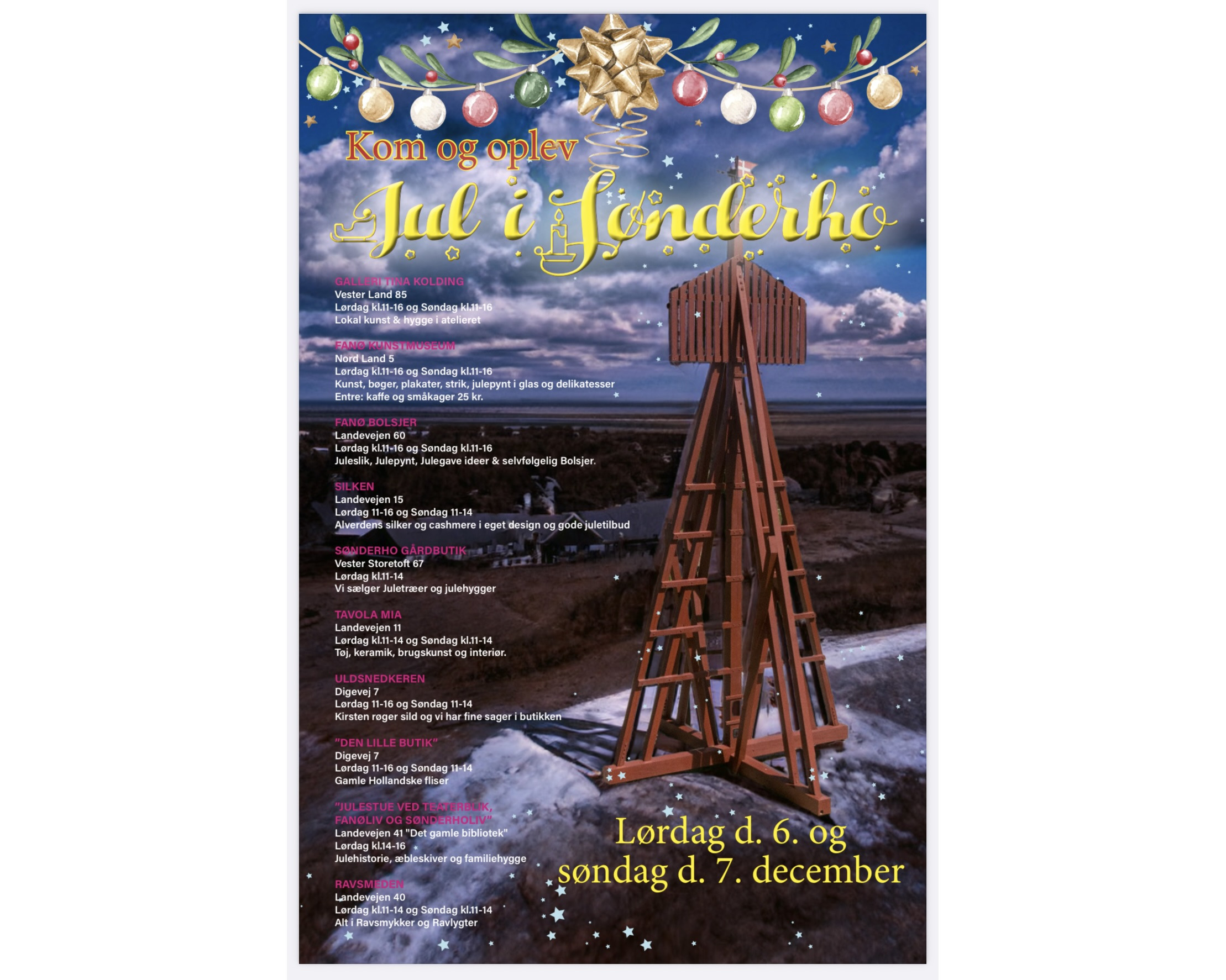 Jul i Sønderho: Oplev ægte julestemning på Fanø