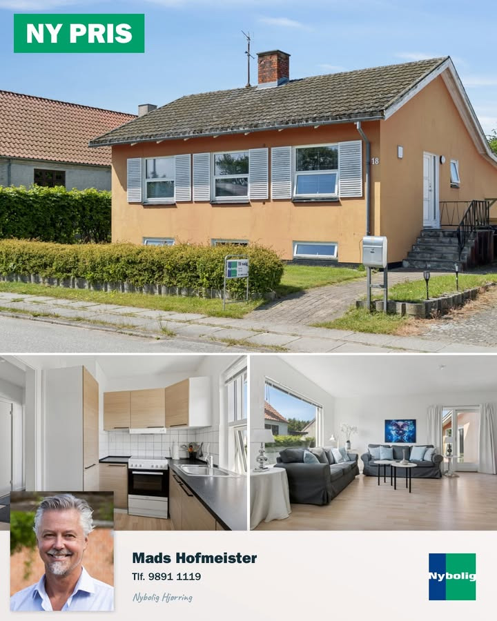 Nybolig Hjørring præsenterer villa med ny pris på Skovvej 18