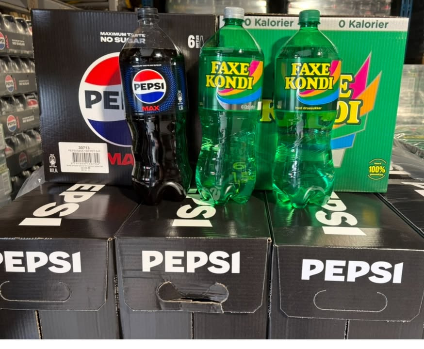 Meny Hobro tilbyder tilbud på Pepsi Max og Faxe Kondi til afhentning fredag 23/5