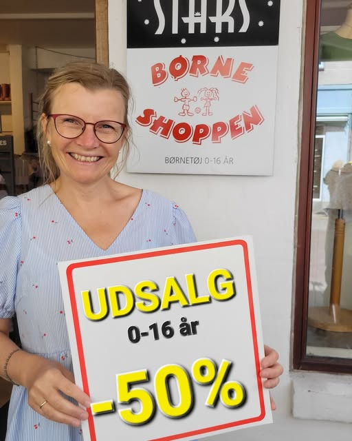 Børneshoppen Brønderslev byder på udsalg med op til 50% rabat på børnetøj