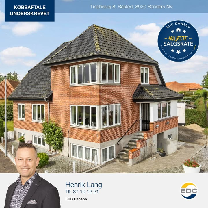 Ny bolighandel afsluttet på Tinghøjvej 8 i Råsted af EDC DANEBO