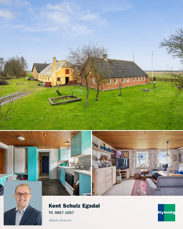 Charmerende ejendom i Als med stort potentiale til salg hos Nybolig Hadsund