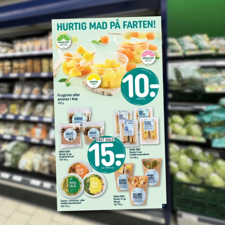 Rema 1000 Gødvad tilbyder nemme og sunde løsninger til farten