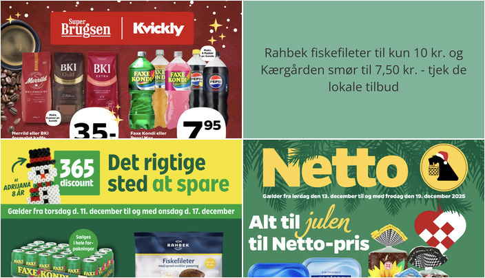 Rahbek fiskefileter til kun 10 kr. og Kærgården smør til 7,50 kr. - tjek de lokale tilbud