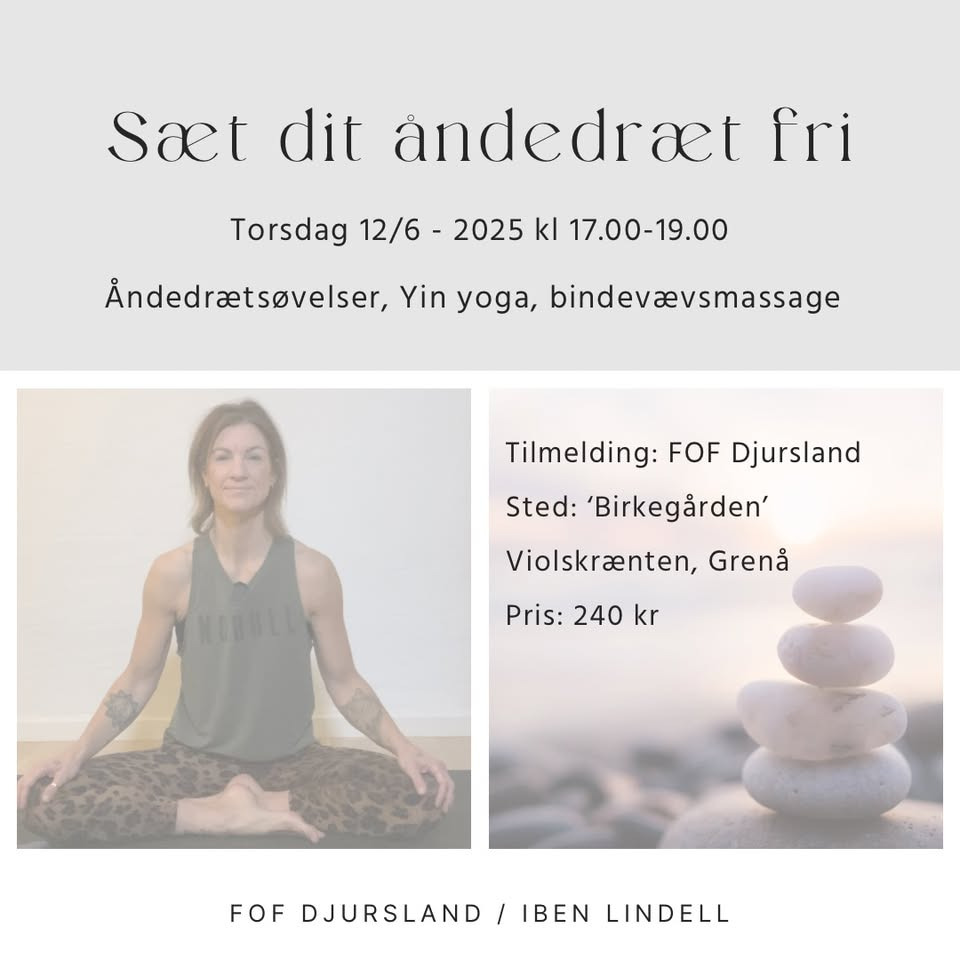 Sæt dit åndedræt fri: Workshop i Grenaa hjælper med stresslindring