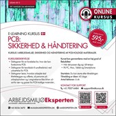 Tilmeld dig lovpligtigt e-learning kursus om pcb-sikkerhed og håndtering i dag