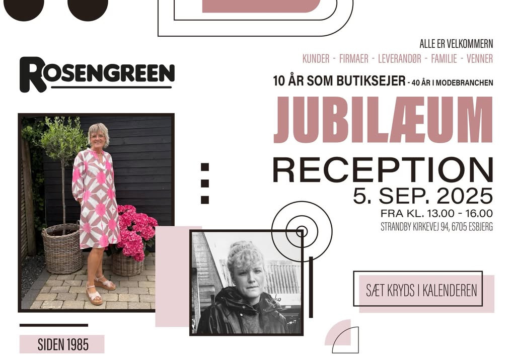 Rosengreen inviterer til reception for at fejre to vigtige milepæle