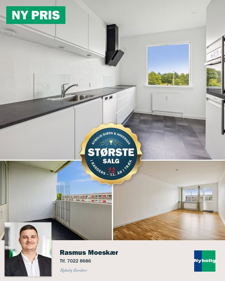 Nybolig Bjørn & Ankersen: DejlIg lejlighed tæt på Randers med ny pris