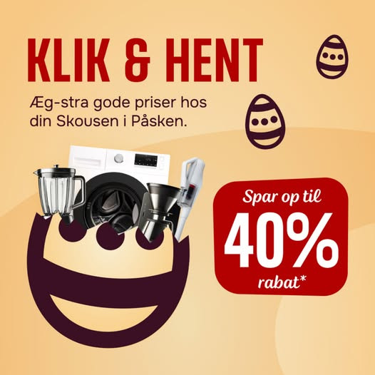 Skousen Kolding tilbyder klik og hent for nem online reservation