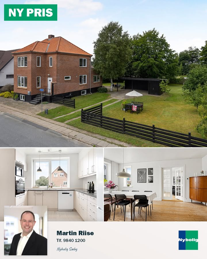 Nybolig Sæby A/S annoncerer ny pris på rummelig villa i Østervrå