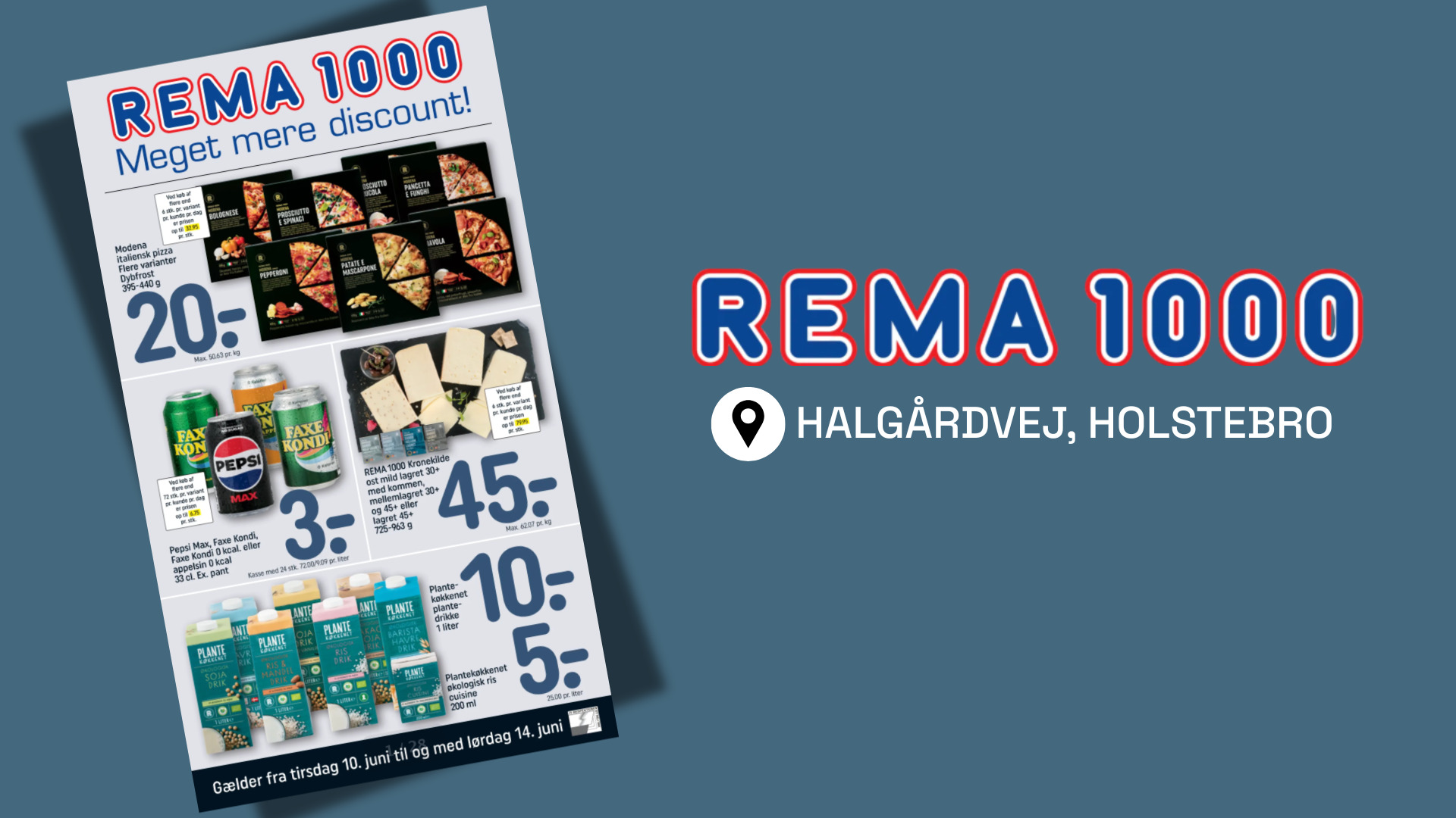 Tilbudsfest hos REMA 1000 på Halgårdvej