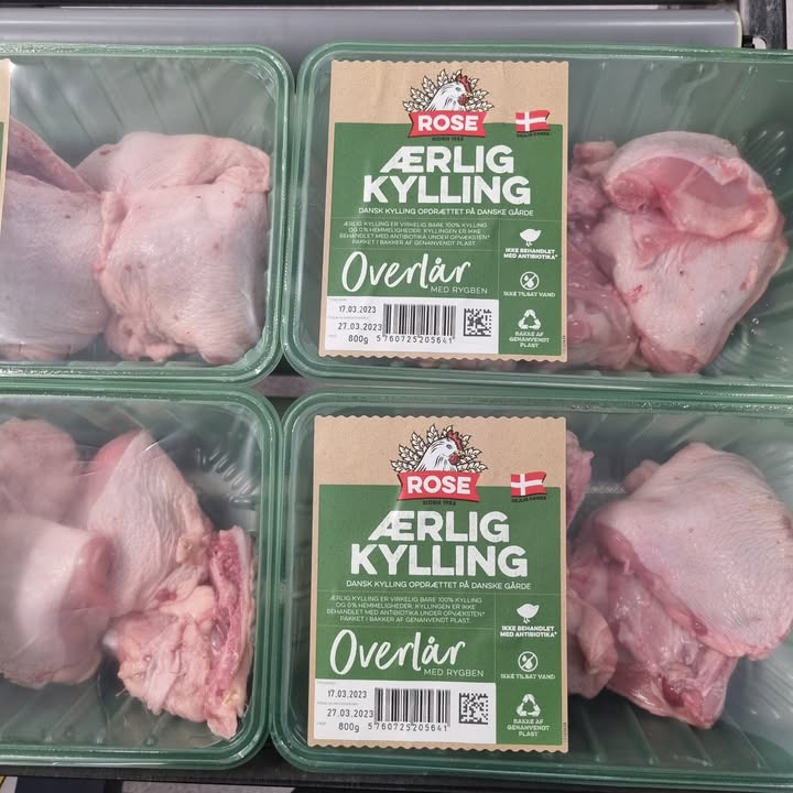 Løvbjerg Frederikshavn med tilbud på kyllinge overlår: 800g for kun 20 kr - afhentes i slagterafdelingen i dag og i morgen