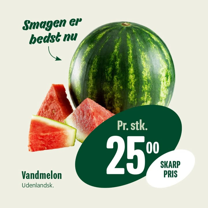 Sprøde vandmeloner hos MIN KØBMAND, NIM: Den perfekte sommersnack